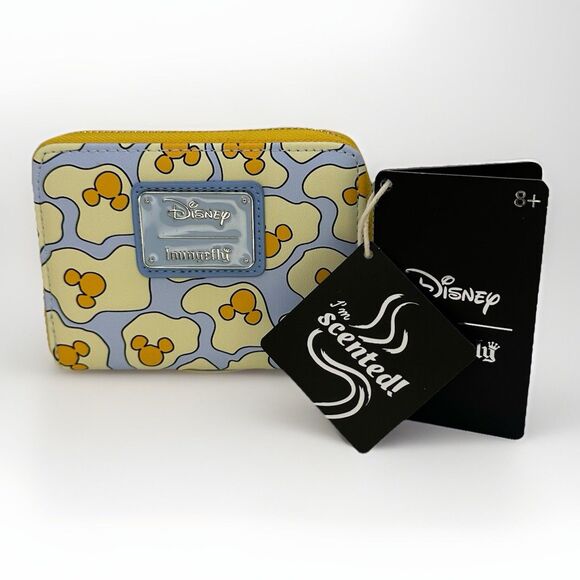Loungefly Disney Mickey Mouse Waffle Scented Small Zip Wallet - Picture 2 of 5